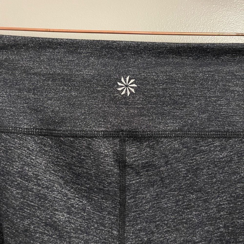 Athleta Dark Gray Heathered Leggings - Picture 3 of 6